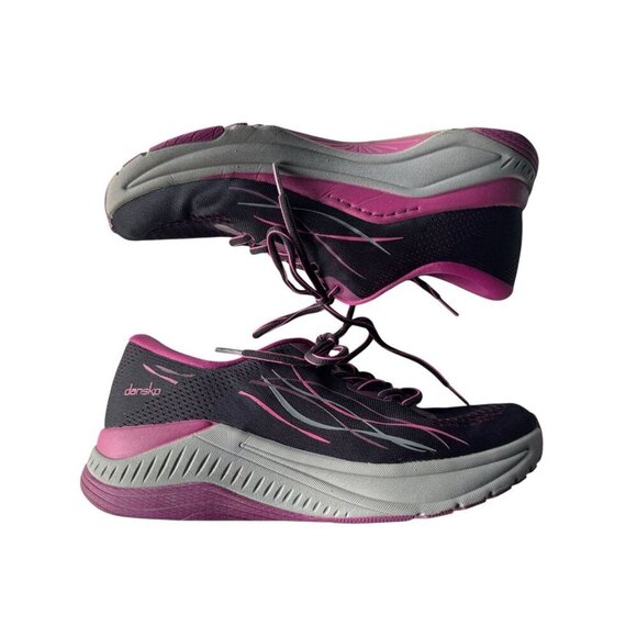 Dansko Women's Pace Pink Mesh Black Gray Walking Lace Up Sneakers EU 41 10.5/11 - Picture 9 of 12